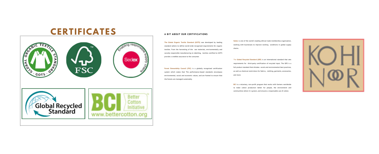 Certified Exporter Kohinoor